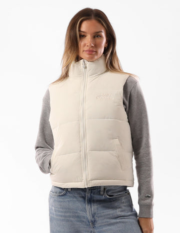 Russell Athletic Australia Women's Belle Puffer Vest - Soy True Since 1902
