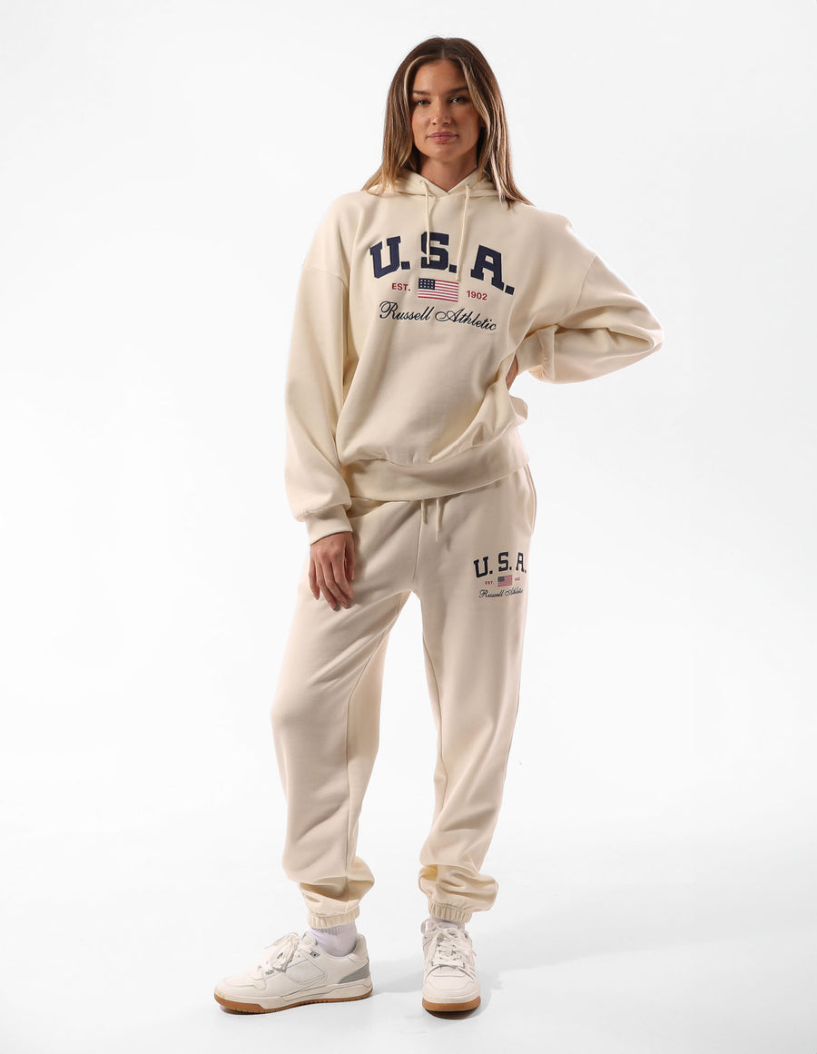 Russell Athletic Australia Women's 1902 Oversized Hoodie - Soy True Since 1902