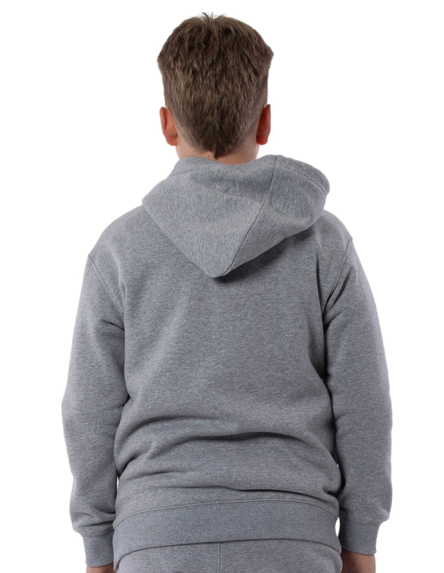 Russell Athletic Australia Kid's Arch Heritage Unisex Youth Hoodie - Grey Marle True Since 1902
