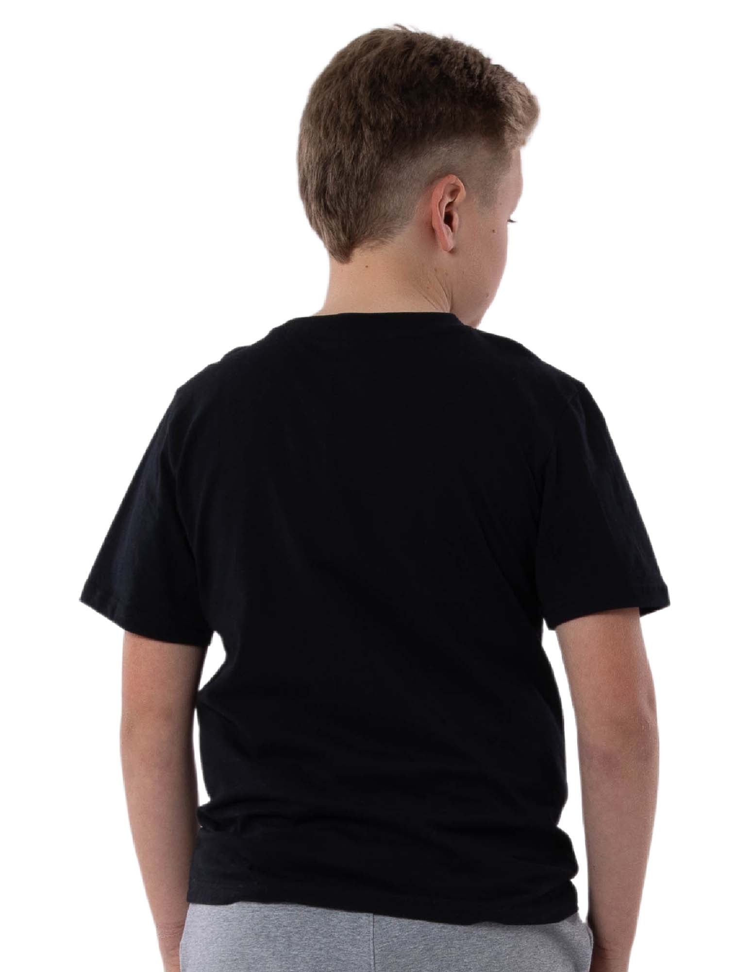 Russell Athletic Australia Kid's Arch Heritage Unisex Youth T-Shirt - Black True Since 1902