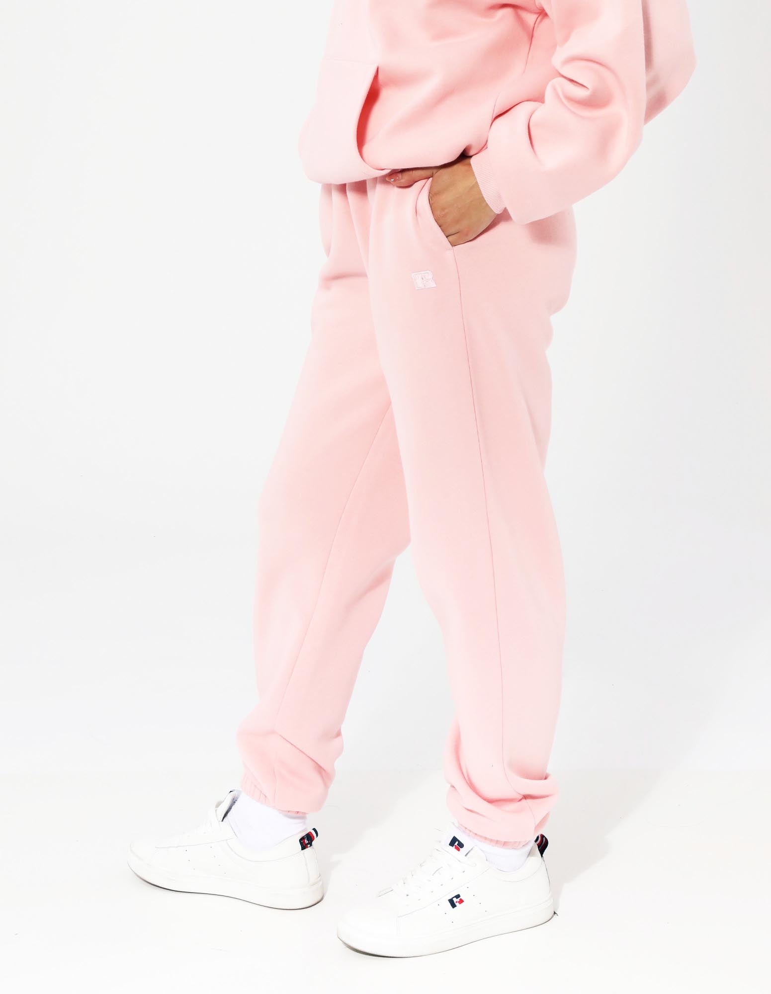 Russell Athletic Australia Women's R Logo Elastic Cuff Track Pants - Quartz Pink True Since 1902
