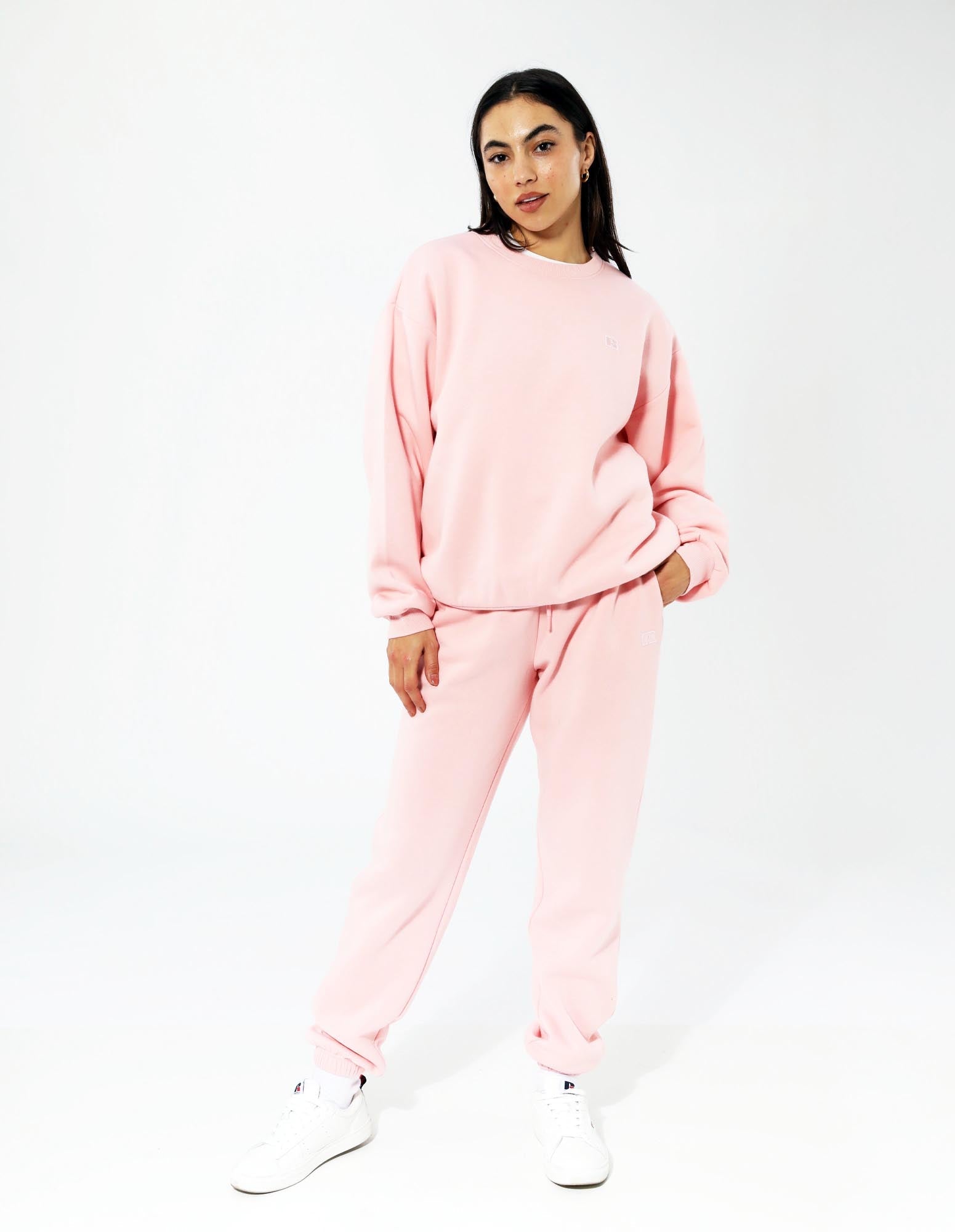 Russell Athletic Australia Women's R Logo Elastic Cuff Track Pants - Quartz Pink True Since 1902