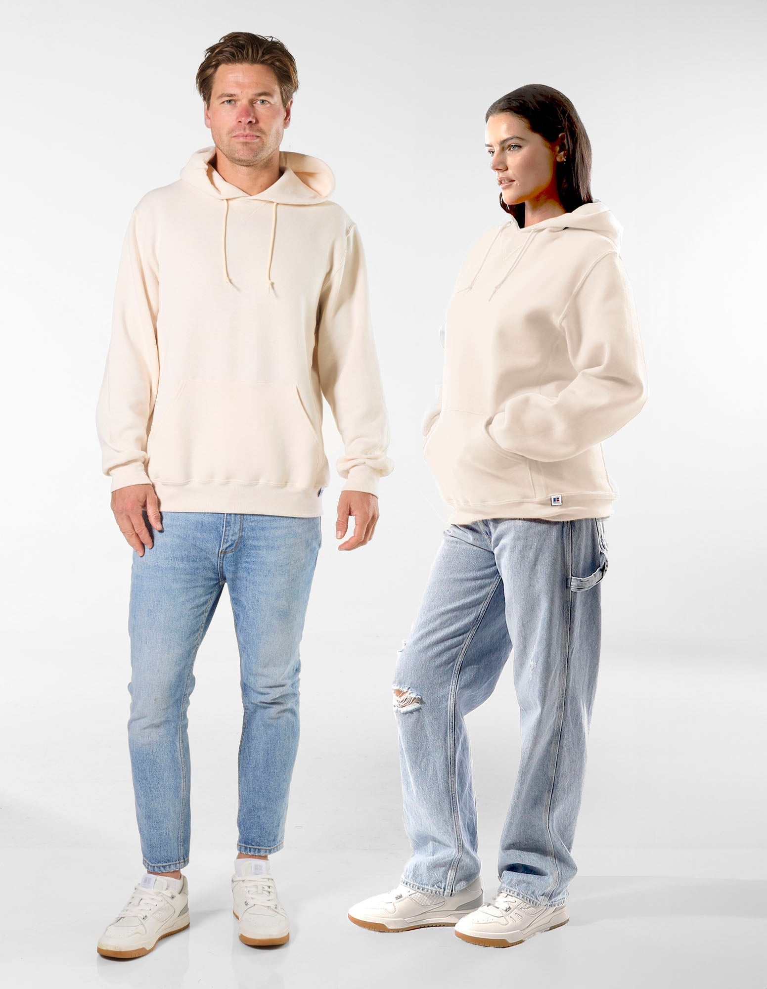 Russell Athletic Australia Unisex Dri-Power® Hoodie - Vintage White True Since 1902