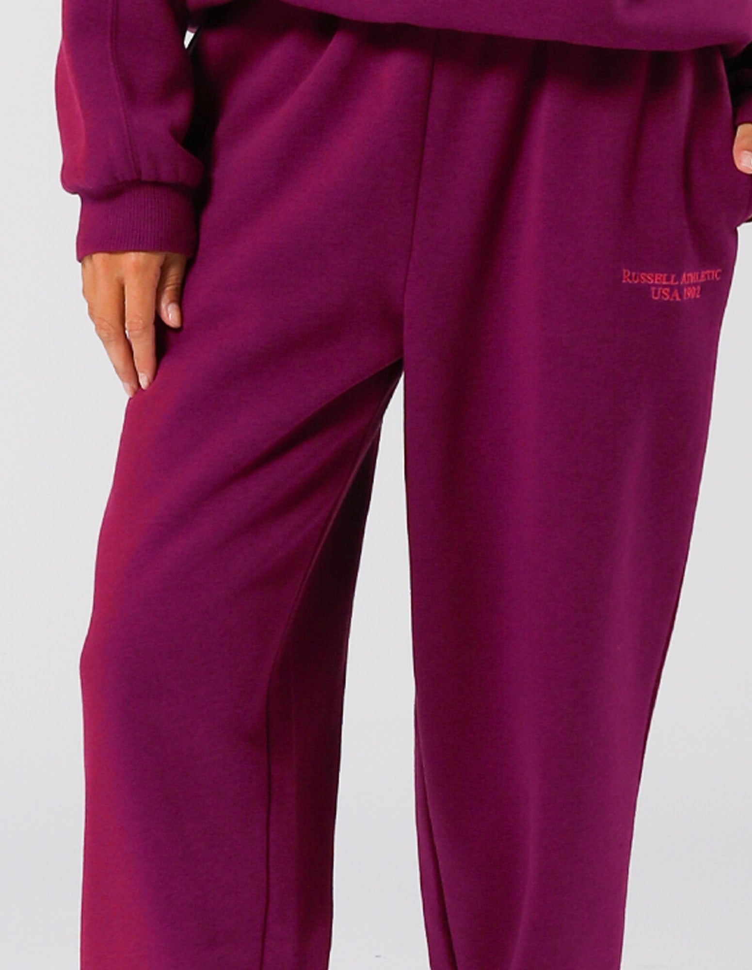Russell Athletic Australia Womens USA 1902 Trackpant and Sweatpants - Magenta Purple True Since 1902