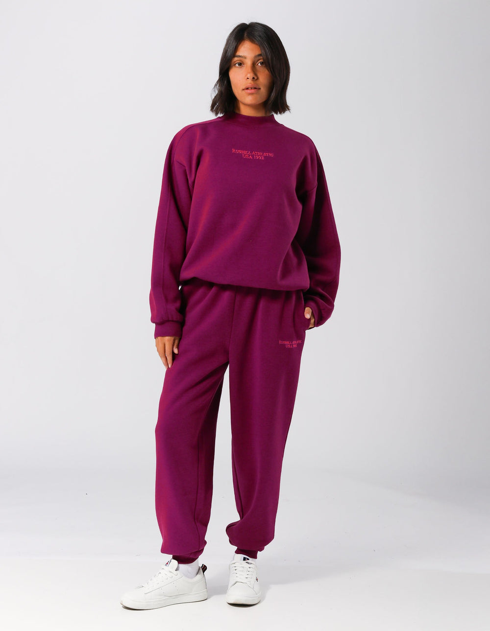 Russell Athletic Australia USA Womens Trackpant- Magenta Purple True Since 1902