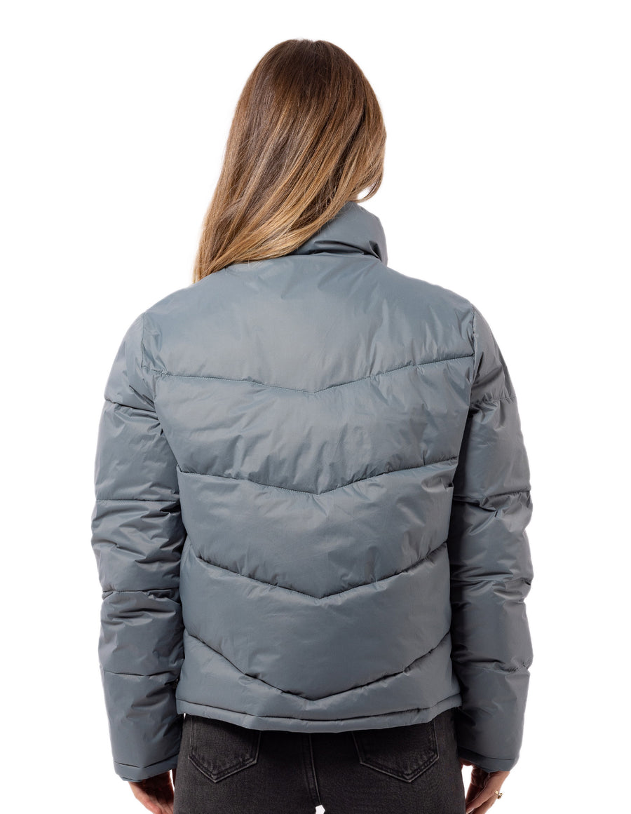 Russell Athletic Australia Women's Arch Logo Puffer Jacket - Stormy Sea True Since 1902